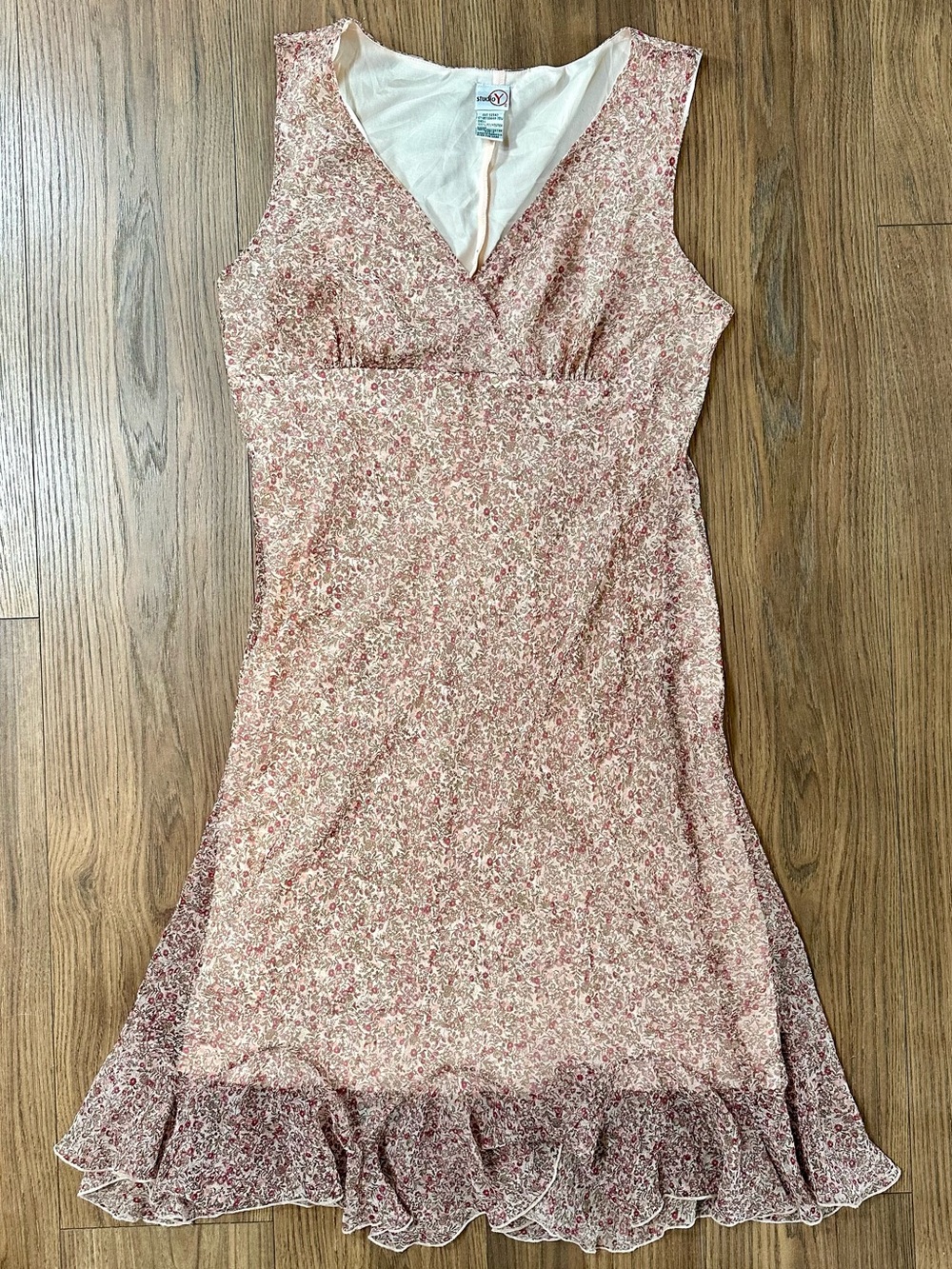 Vintage y2k V-Neck Sleeveless Midi Dress